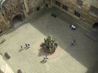 inside garden of Linlithgow Palace