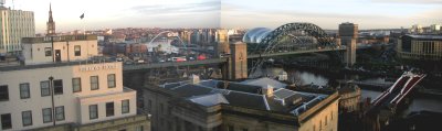 Tyne from the roof of Castle Keep